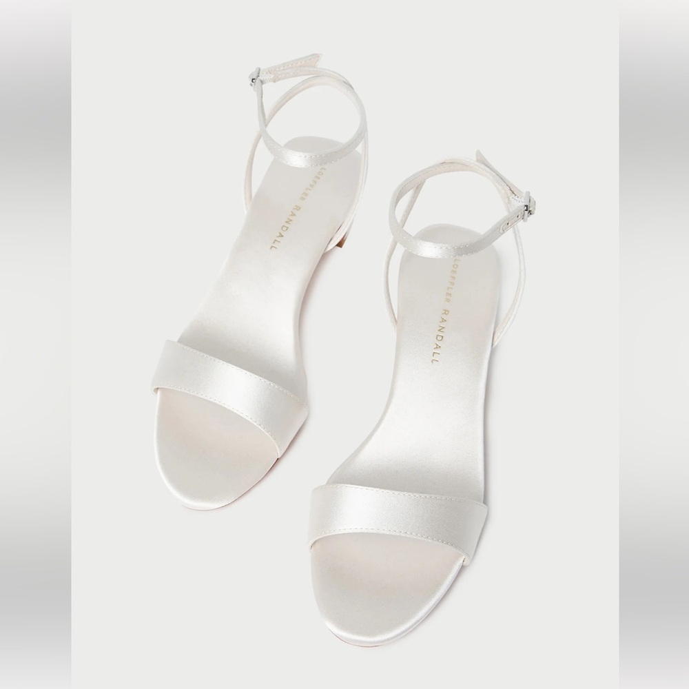 Loeffler Randall Alice Cream Satin Sandal